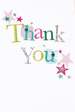 Capturing pure delight in both colour and composition, this thank you card is the perfect embodiment of Muswell Hill's charm. Across its front, 'Thank You' is stitched in bold, individual letters-a patchwork of radiant greens, blues, and pinks echoing the vibrant community and the fresh floral displays you'd find near Muswell Hill Broadway. Each letter is distinguished by unique patterns or gentle stitched lines, showing the kind of thoughtfulness one expects from a local artisan. Sprinkled across the design are celebratory stars in shades of magenta, gold, and teal, as if confetti from a neighbourhood garden party were tossed in the air by a summer breeze wafting over Queens Wood. The uplighting of a pure white backdrop underlines every detail, making the hues pop and allowing the series of colours and textures to shine. A subtle glitter shimmers on silver-touched letters, suggesting the pleasure of receiving something crafted by hand. Imagine this card delivered alongside a bright bouquet-expressing heartfelt gratitude with genuine Muswell Hill vibrancy and creativity, the very essence of our local florist's thoughtful care.